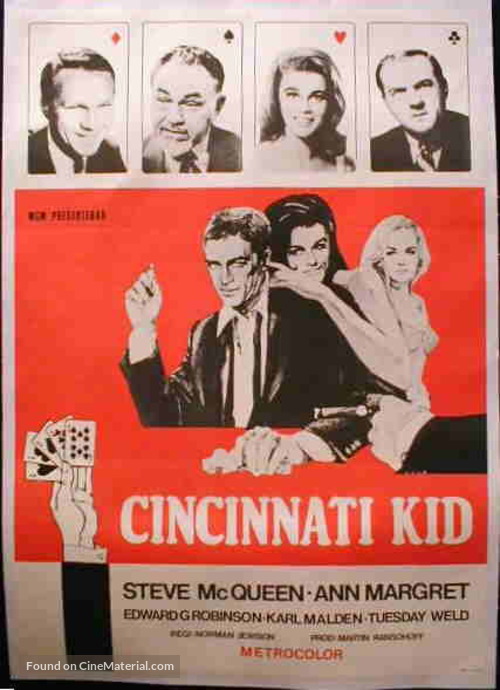 The Cincinnati Kid - Swedish Movie Poster