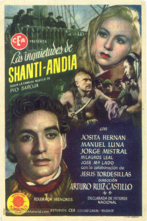 Las inquietudes de Shanti And&iacute;a - Spanish Movie Poster