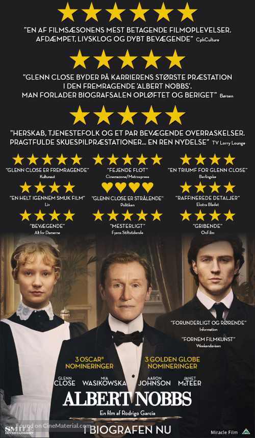 Albert Nobbs - Danish Movie Poster