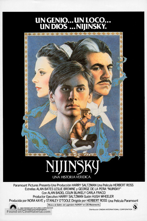 Nijinsky - Spanish Movie Poster