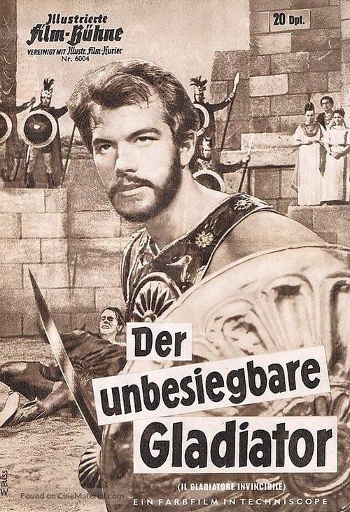 Gladiatore invincibile, Il - German poster