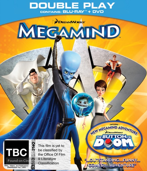 Megamind - New Zealand Blu-Ray movie cover