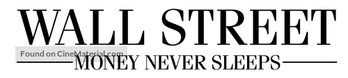 Wall Street: Money Never Sleeps - Logo