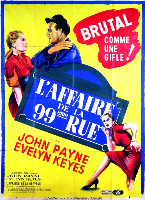 99 River Street - French Movie Poster
