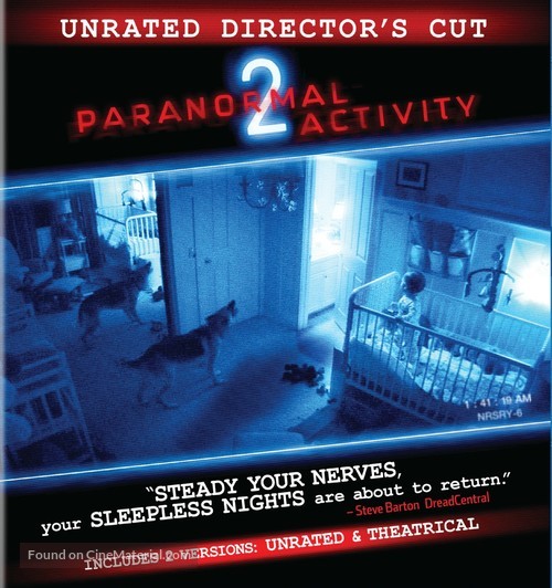 Paranormal Activity 2 - Blu-Ray movie cover