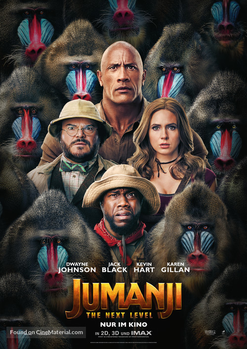 Jumanji: The Next Level - German Movie Poster