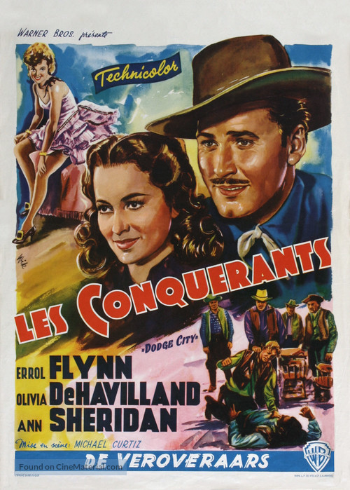 Dodge City - Belgian Movie Poster
