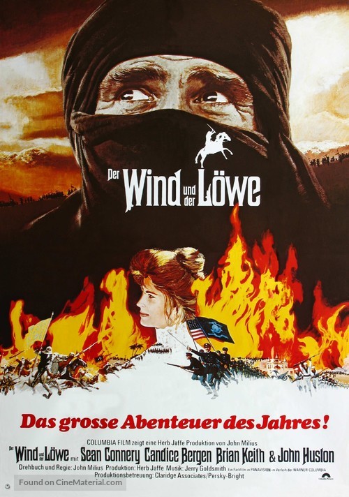 The Wind and the Lion - German Movie Poster