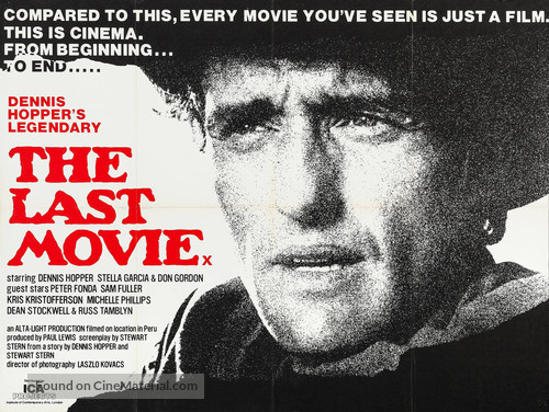The Last Movie - British Movie Poster