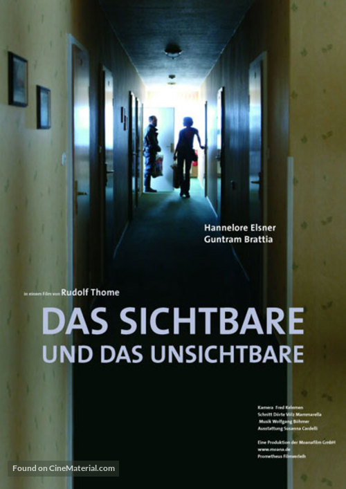 Das Sichtbare und das Unsichtbare - German Movie Poster