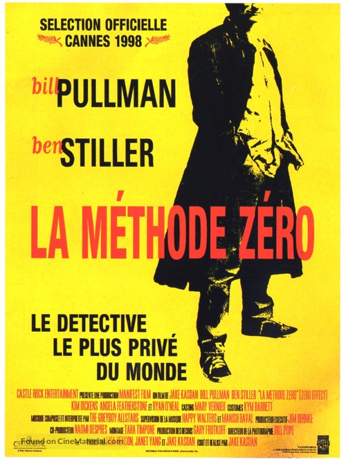 Zero Effect - French Movie Poster