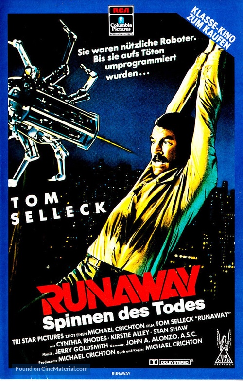 Runaway - German VHS movie cover