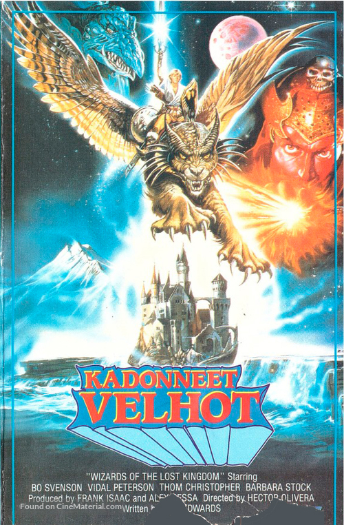 Wizards of the Lost Kingdom - Finnish VHS movie cover