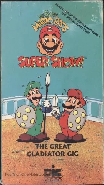 The Super Mario Bros. Super Show!" (1989) vhs movie cover