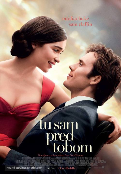 Me Before You - Croatian Movie Poster