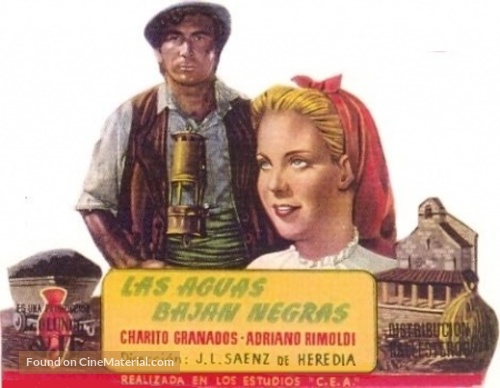 Las aguas bajan negras - Spanish Movie Poster