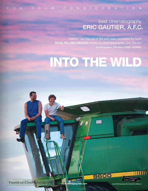 Into the Wild - For your consideration movie poster