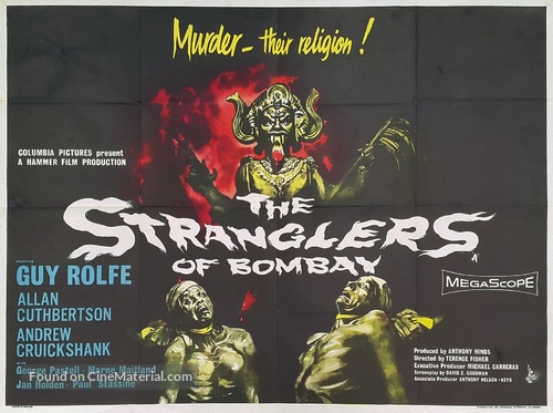 The Stranglers of Bombay - British Movie Poster