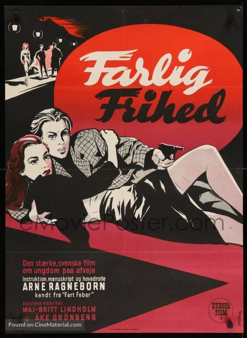 Farlig frihet - Danish Movie Poster