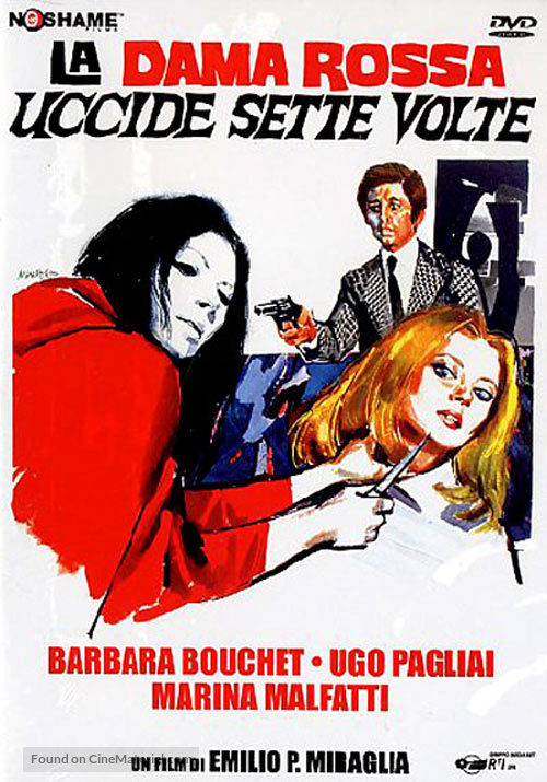 La dama rossa uccide sette volte - Italian DVD movie cover