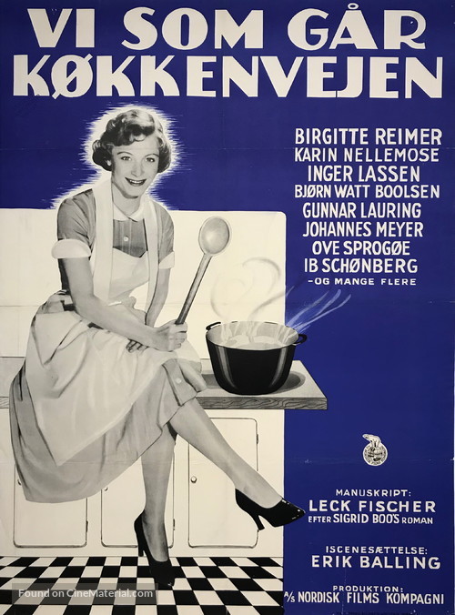 Vi som g&aring;r kj&oslash;kkenveien - Danish Movie Poster