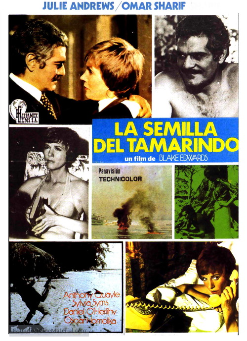 The Tamarind Seed - Spanish Movie Poster