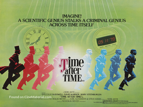 Time After Time - British Theatrical movie poster