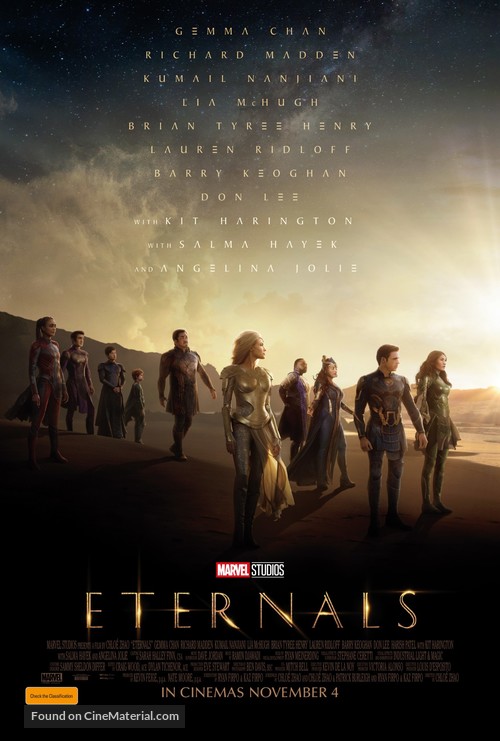 Eternals - Australian Movie Poster
