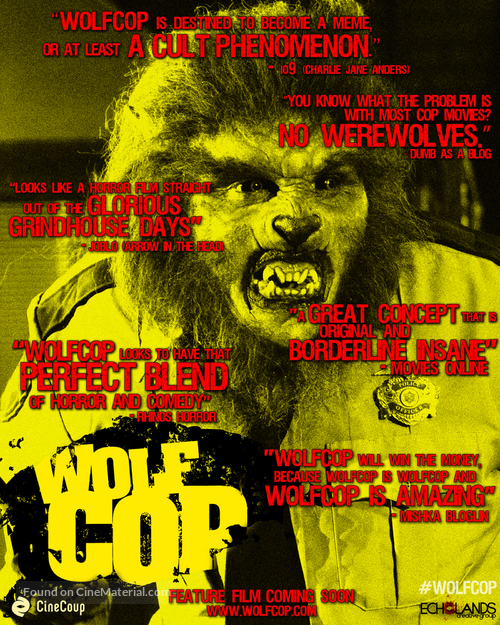 WolfCop - Canadian Movie Poster