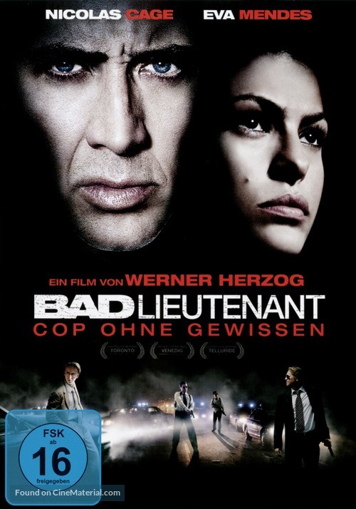 The Bad Lieutenant: Port of Call - New Orleans - German DVD movie cover