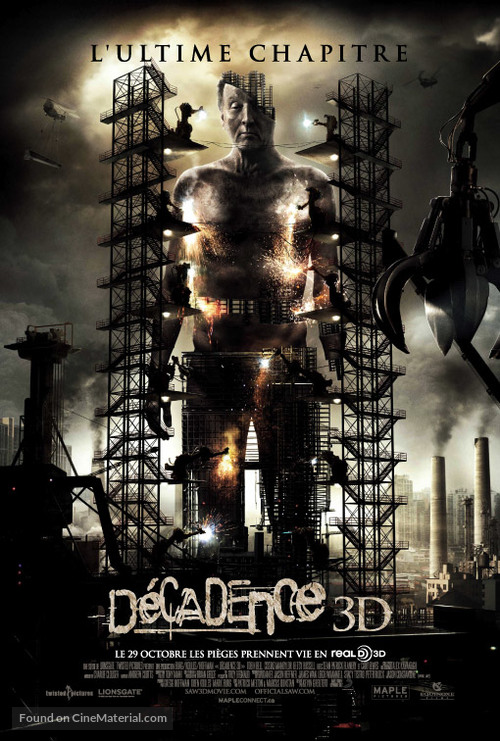 Saw 3D - Canadian Movie Poster