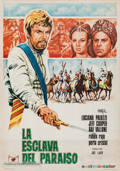 La esclava del para&iacute;so - Spanish Movie Poster