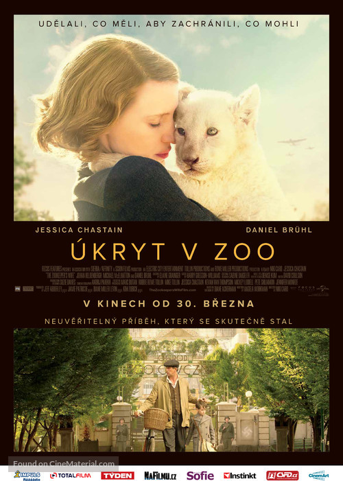 The Zookeeper&#039;s Wife - Czech Movie Poster