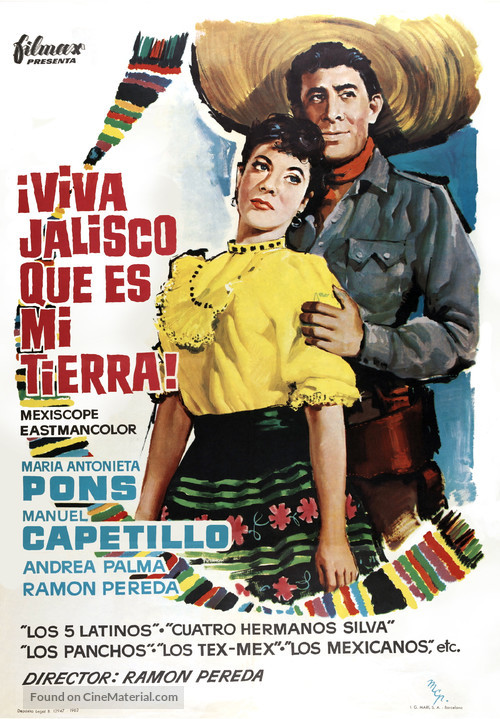 Viva Jalisco que es mi tierra - Spanish Movie Poster