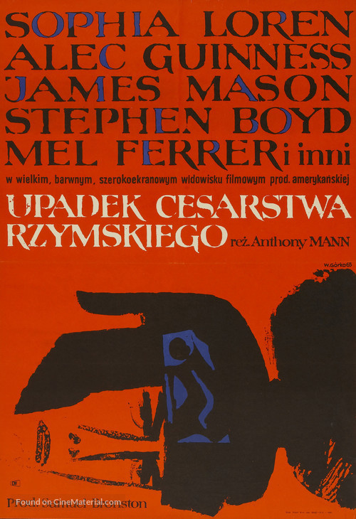 The Fall of the Roman Empire - Polish Movie Poster