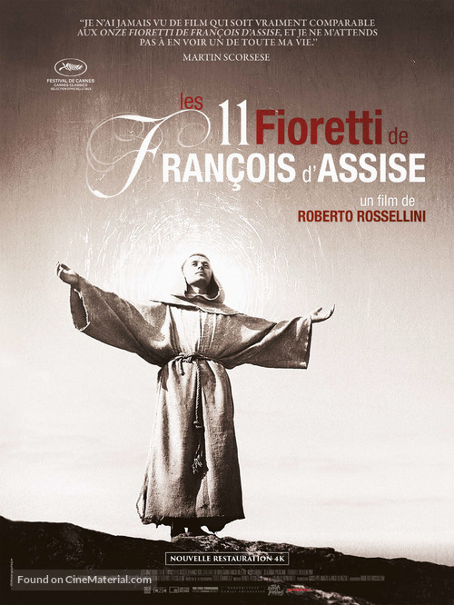 Francesco, giullare di Dio - French Re-release movie poster