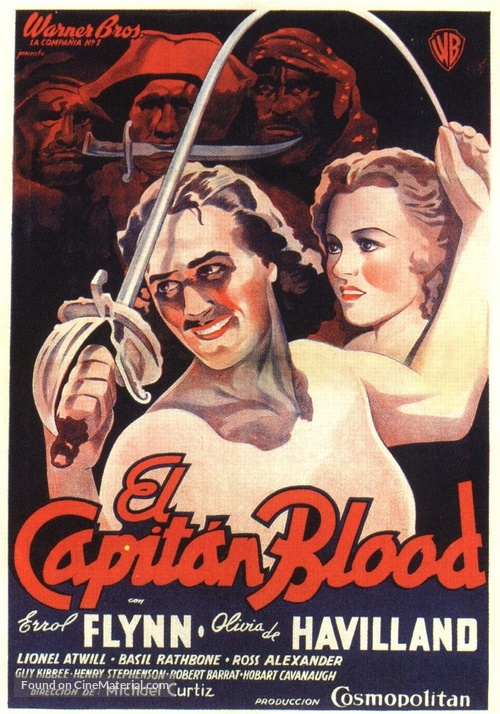 Captain Blood - Spanish Movie Poster