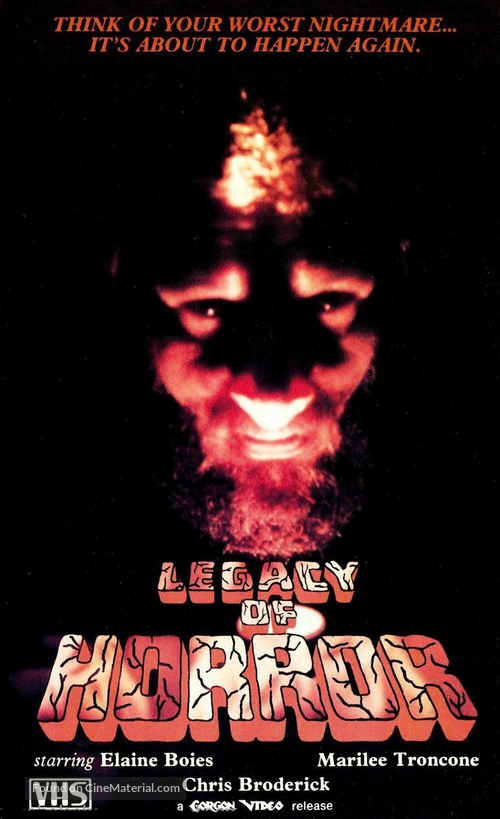 Legacy of Blood - VHS movie cover