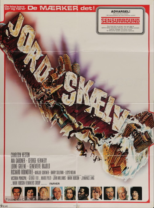 Earthquake - Danish Movie Poster