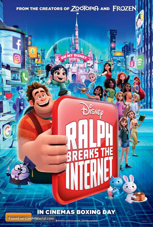 Ralph Breaks the Internet (2018) Australian movie poster