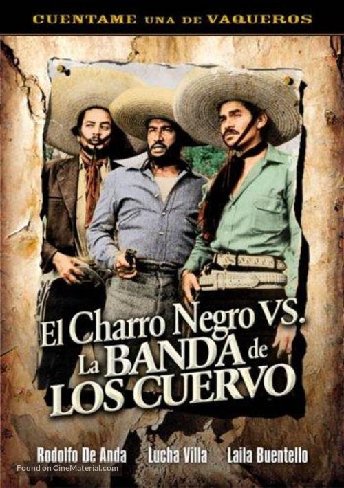 El charro Negro contra la banda de los cuervos - Mexican DVD movie cover