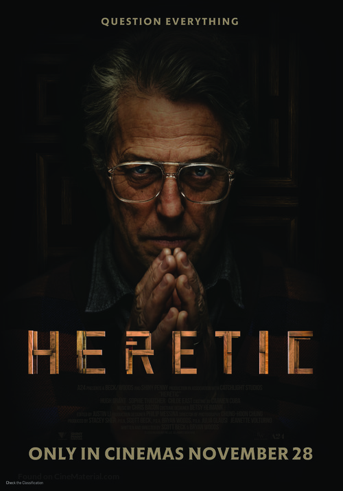 Heretic - New Zealand Movie Poster