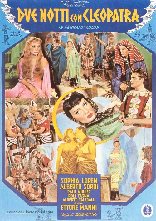 Due notti con Cleopatra - Italian Movie Poster