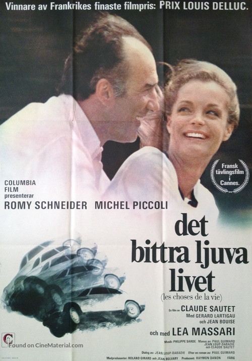 Les choses de la vie - Swedish Movie Poster