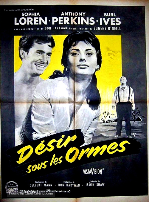 Desire Under the Elms - French Movie Poster