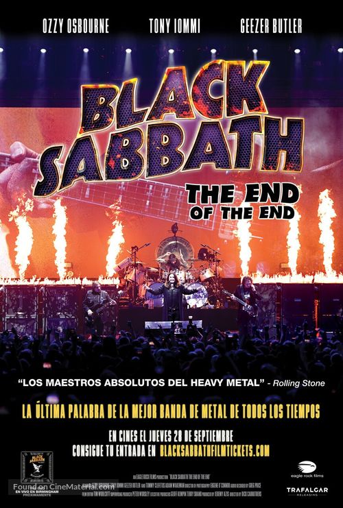Black Sabbath the End of the End - Spanish Movie Poster