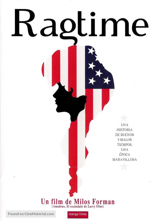 Ragtime - Spanish DVD movie cover