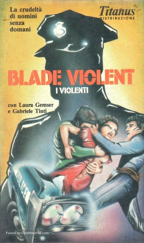 Blade Violent - I violenti - Italian VHS movie cover