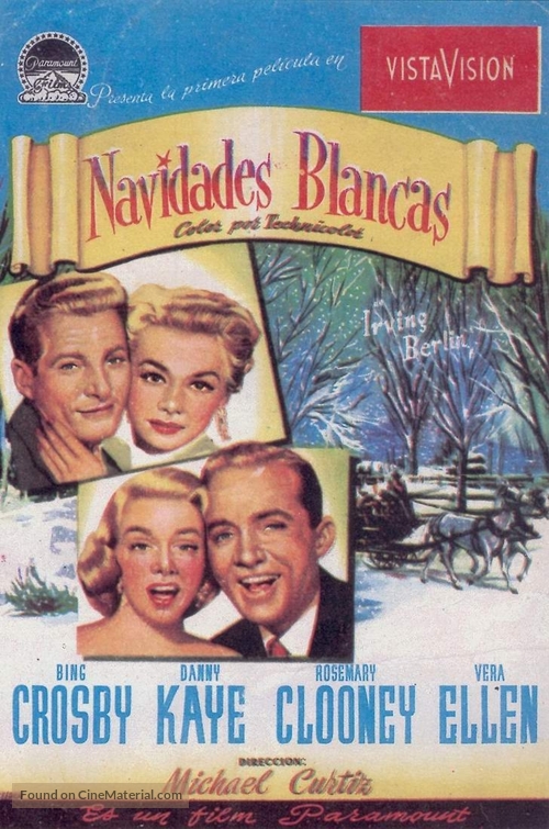 White Christmas - Spanish Movie Poster