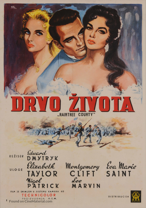 Raintree County - Yugoslav Movie Poster